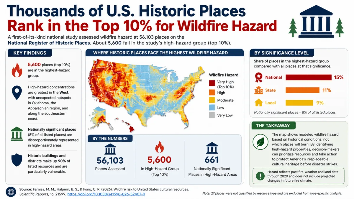 グランドキャニオンロッジ炎上…米国の歴史的建造物5600件が山火事リスクに直面